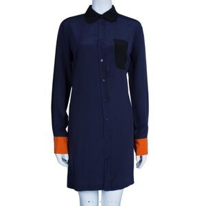 See by Chloe Navy Blue Dress - Silk - size 2